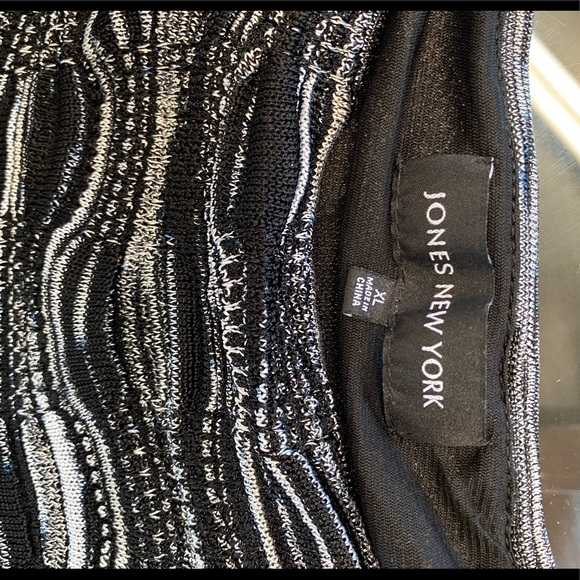 JONES NEW YORK knit layered sleeveless top XL fully lined cami essentials - Picture 6 of 9